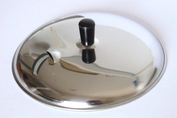 百均浪漫◆セリア・エコー金属 ステンレス製 親子鍋用蓋 16cm。