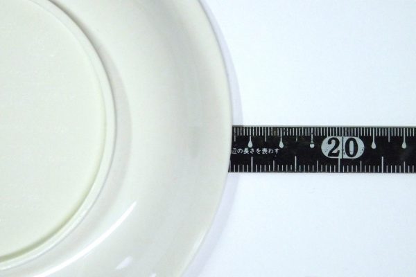 百均浪漫◆ナカヤ 日本製樹脂五寸皿。サイズ測定。