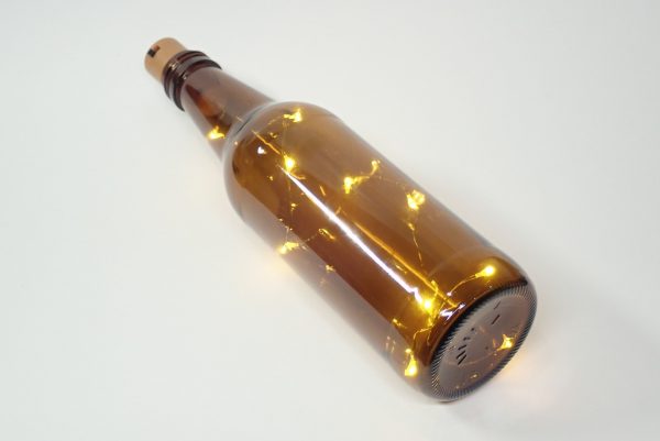 百均浪漫◆丸七 IN-07 LEDジュエリーライト コルク栓型。ビンに入れて点灯。