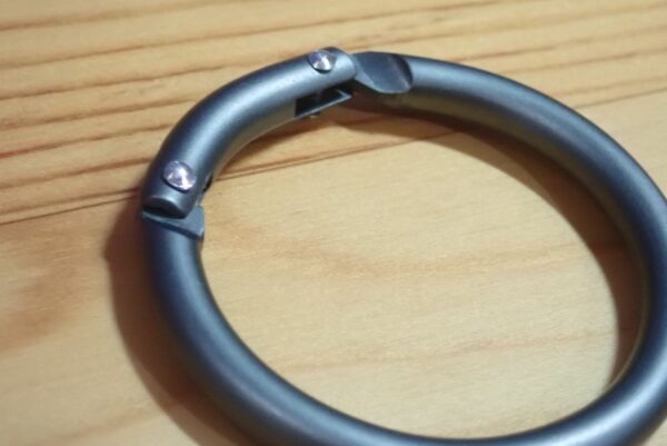 100均セリア アルミ カラビナ ラウンドタイプ(円形) 外径5cm エコー金属株式会社