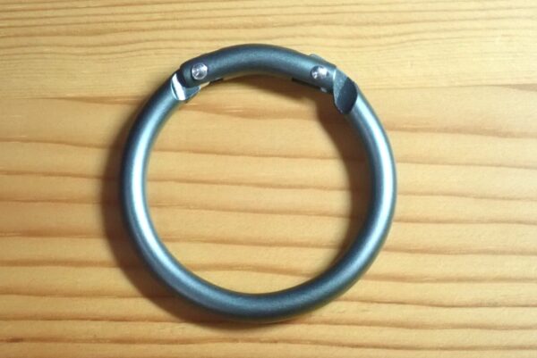 100均セリア アルミ カラビナ ラウンドタイプ(円形) 外径5cm エコー金属株式会社
