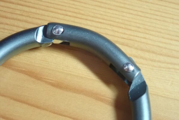 100均セリア アルミ カラビナ ラウンドタイプ(円形) 外径5cm エコー金属株式会社