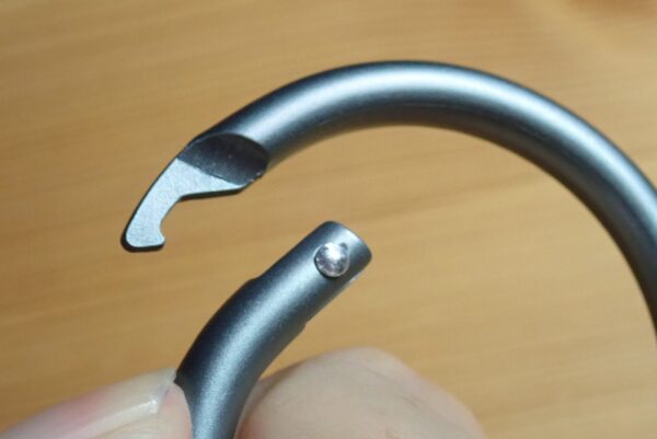 100均セリア アルミ カラビナ ラウンドタイプ(円形) 外径5cm エコー金属株式会社