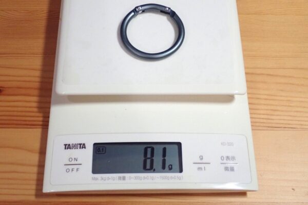 100均セリア アルミ カラビナ ラウンドタイプ(円形) 外径5cm エコー金属株式会社